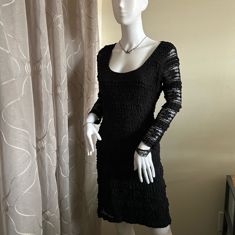 Max Edition  black lace dress size S